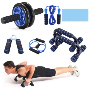 Ab Roller Wheel Workout Equipment Set For Abdominal Exercise Home Gym Fitness